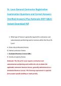 St&period; Louis General Contractor Registration &NewLine;Examination Questions and Correct Answers &NewLine;&lpar;Verified Answers&rpar; Plus Rationale 2027 Q&A&vert; &NewLine;Instant Download Pdf