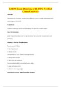 LMSW Exam Questions with 100&percnt; Verified&NewLine;Correct Answers