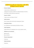 LMSW Exam Review Questions with 100&percnt;&NewLine;Verified Correct Answers