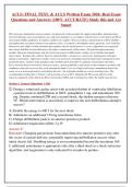 ACLS FINAL TEST&comma; & ACLS WRITTEN EXAM 2026 REAL EXAM QUESTIONS AND ANSWERS &lpar;100&percnt; ACCURATE&rpar; STUDY THIS AND ACE SMART