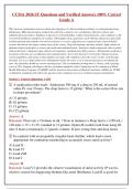 CCMA 2026 ST QUESTIONS AND VERIFIED ANSWERS 100&percnt; CORRECT GRADE A