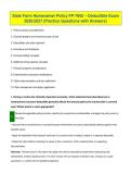 State Farm Homeowner Policy FP-7955 &ndash; Deductible Exam 2026 &lpar;Practice Questions with Answers&rpar;