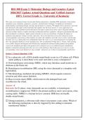 BIO 308 EXAM 3 MOLECULAR BIOLOGY AND GENETICS &lpar;LATEST 2026 2027 UPDATE&rpar; ACTUAL QUESTIONS AND VERIFIED ANSWERS 100&percnt; CORRECT GRADE A - UNIVERSITY OF KENTUCKY