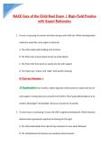 NACE Care of the Child Real Exam &vert; High-Yield Practice &NewLine;with Expert Rationales