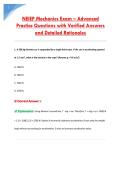 NEIEP Mechanics Exam &ndash; Advanced &NewLine;Practice Questions with Verified Answers &NewLine;and Detailed Rationales