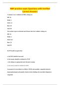 NNP practice exam Questions with Verified&NewLine;Correct Answers