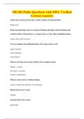 NR-283 Patho Questions with 100&percnt; Verified&NewLine;Correct Answers