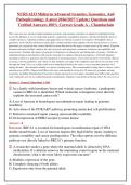 NURS 6233 MIDTERM ADVANCED GENETICS&comma; GENOMICS&comma; AND PATHOPHYSIOLOGY &lpar;LATEST 2026&sol;2027 UPDATE&rpar; QUESTIONS AND VERIFIED ANSWERS 100&percnt; CORRECT GRADE A - CHAMBERLAIN