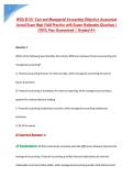 WGU D101 Cost and Managerial Accounting Objective Assessment &NewLine;Actual Exam High Yield Practice with Expert Rationales Questions&vert; &NewLine;100&percnt; Pass Guaranteed &vert; Graded A&plus;