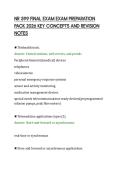NR 599 FINAL EXAM EXAM PREPARATION&NewLine;PACK 2026 KEY CONCEPTS AND REVISION&NewLine;NOTES