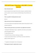 NUR 425 Exam 1 Questions with 100&percnt; Correct&NewLine;Answers