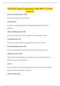 NUR 425 Exam 2 Questions with 100&percnt; Correct&NewLine;Answers