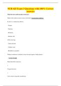 NUR 425 Exam 3 Questions with 100&percnt; Correct&NewLine;Answers