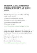 NR 602 FINAL EXAM EXAM PREPARATION&NewLine;PACK 2026 KEY CONCEPTS AND REVISION&NewLine;NOTES