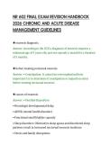 NR 602 FINAL EXAM REVISION HANDBOOK&NewLine;2026 CHRONIC AND ACUTE DISEASE&NewLine;MANAGEMENT GUIDELINES&NewLine;