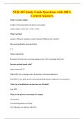 NUR 425 Study Guide Questions with 100&percnt;&NewLine;Correct Answers