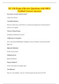 NU 136 Exam 4 Review Questions with 100&percnt;&NewLine;Verified Correct Answers
