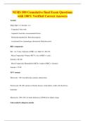 NURS 580 Cumulative final Exam Questions&NewLine;with 100&percnt; Verified Correct Answers