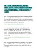 NR 667 CHAMBERLAIN CEA ACTUAL&NewLine;EXAM SCRIPT COMPLETE QUESTIONS AND&NewLine;ANSWERS GRADED A&plus; PREMIUM STUDY&NewLine;GUIDE
