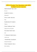 NWCA Practice Test Questions with 100&percnt;&NewLine;Verified Correct Answers