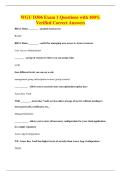 WGU D306 Exam 1 Questions with 100&percnt;&NewLine;Verified Correct Answers