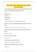 WGU D313 A&P 2 Questions with Verified&NewLine;Correct Answers