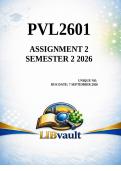 PVL2601 Assignment 2 &lpar;COMPLETE ANSWERS&rpar; Semester 2 2026 - Due 7 September 2026
