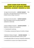 LMSW ASWB Exam Review&colon; Questions & Verified Answers 2026