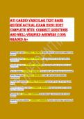 ATI Cardiovascular Test Bank 2026&colon; 500&plus; Real Exam Questions & Answers &vert; Guaranteed Pass