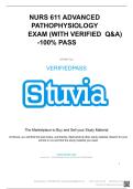 NURS 611 ADVANCED  &NewLine;PATHOPHYSIOLOGY  &NewLine;EXAM &lpar;WITH VERIFIED  &NewLine;Q&A&rpar; -100&percnt; PASS