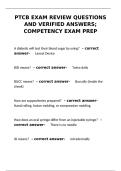 PTCB Exam Review Questions & Verified Answers&colon; Competency Exam Prep&NewLine;