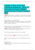 Chapter 12 Key Terms and Inquizitive Questions What are International Human Rights Questions and Answers Updated 2026&period;pdf&NewLine;&NewLine;