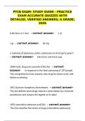 PTCB Exam Study Guide&colon; Practice Exam with Detailed Verified Answers