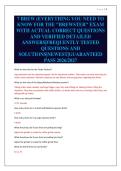7 BREW &lpar;EVERYTHING YOU NEED TO&NewLine;KNOW FOR THE "BREWSTER" EXAM&NewLine;WITH ACTUAL CORRECT QUESTIONS&NewLine;AND VERIFIED DETAILED&NewLine;ANSWERS&vert;FREQUENTLY TESTED&NewLine;QUESTIONS AND&NewLine;SOLUTIONS&vert;NEWEST&vert;GUARANTEED&NewLine;PASS 2026&sol;2027