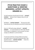 PTCB Practice Exam 4 Questions & Verified Answers&colon; Latest A&plus; Study Guide&NewLine;