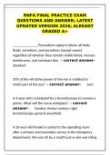 RNFA Final Practice Exam Questions & Answers&colon; Latest 2026 A&plus; Study Guide&NewLine;