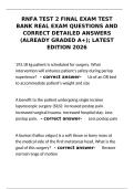 RNFA Test 2 Final Exam Test Bank&colon; Real Questions & A&plus; Answers 2026&NewLine;