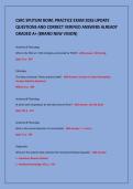 CSRC SPUTUM BOWL PRACTICE EXAM 2026 UPDATE&NewLine;QUESTIONS AND CORRECT VERIFIED ANSWERS ALREADY&NewLine;GRADED A&plus; &lpar;BRAND NEW VISION&rpar;