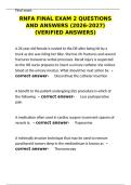 RNFA Final Exam 2 Questions & Answers 2026-2027&colon; Verified Study Guide&NewLine;