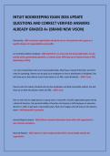 INTUIT BOOKKEEPING EXAM 2026 UPDATE&NewLine;QUESTIONS AND CORRECT VERIFIED ANSWERS&NewLine;ALREADY GRADED A&plus; &lpar;BRAND NEW VISON&rpar;