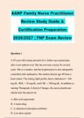AANP Family Nurse Practitioner &NewLine;Review Study Guide & &NewLine;Certification Preparation &NewLine;2026&sol;2027 &vert; FNP Exam Review 