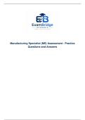 Manufacturing Specialist &lpar;MS&rpar; Assessment &ndash; Practice Questions and Answers
