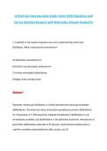 Critical Care Nursing Exam Guide Latest 2026 Questions and &NewLine;Correct Detailed Answers with Rationales Already Graded A&plus; 