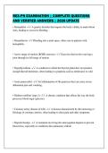 REX-PN EXAMINATION &vert; COMPLETE QUESTIONS&NewLine;AND VERIFIED ANSWERS &vert; 2026 UPDATE