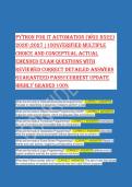 WGU D522 Python for IT Automation&colon; Practice Tests&comma; Tasks & Exam Guide 2026