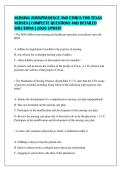NURSING JURISPRUDENCE AND ETHICS FOR TEXAS&NewLine;NURSES &vert; COMPLETE QUESTIONS AND DETAILED&NewLine;SOLUTIONS &vert; 2026 UPDATE