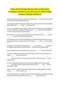 Neiep 525 Passenger Elevator Door and Entrance Installation Questions with all Correct & 100&percnt; Verified Answers &vert;Already Graded A&plus;