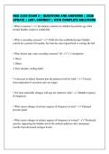 NSG 3100 EXAM 3 &vert; QUESTIONS AND ANSWERS &vert; 2026&NewLine;UPDATE &vert; 100&percnt; CORRECT &vert; WITH COMPLETE SOLUTIONS