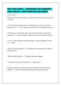 NSG 3100 EXAM 3 &vert; QUESTIONS AND ANSWERS &vert;&NewLine;2026 UPDATE &vert; WITH COMPLETE SOLUTIONS