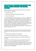 NSG 3100 EXAM 2 &vert; QUESTIONS AND ANSWERS &vert; 2026&NewLine;UPDATE &vert; CORRECT ANSWERS &vert; WITH DETAILED&NewLine;SOLUTIONS